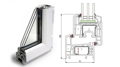 Балконный блок 1500 x 2200 - REHAU Delight-Design 40 мм Вязьма