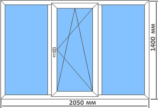 Стандартные размеры пластиковых окон в типовых домах Вязьма
